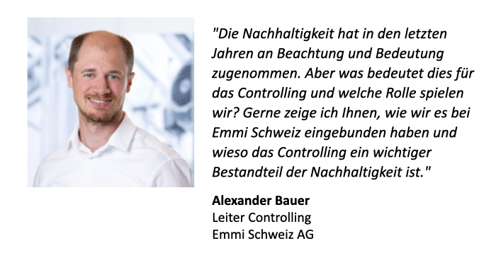 47. Congress der Controller: Nachhaltigkeitscontrolling bei der Emmi Gruppe 47th Congress of Controllers: Sustainability controlling at the Emmi Group